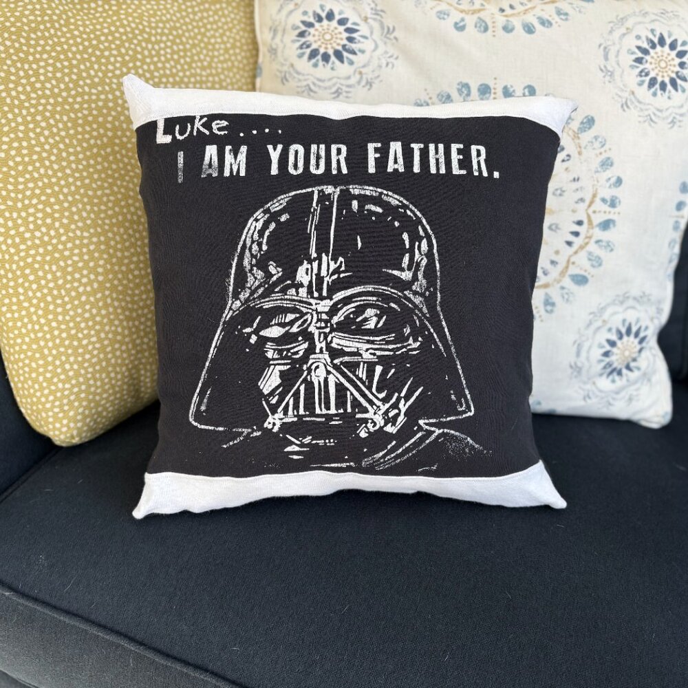 Star Wars Luke I am your Father Darth Vader Handmade 16x16 throw pillow cover